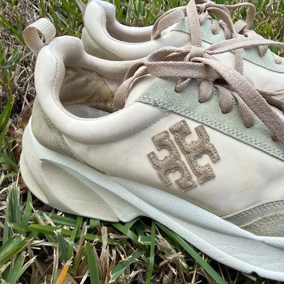 Tory Burch Good Luck Trainers Sneakers Size 10 - Picture 4 of 12